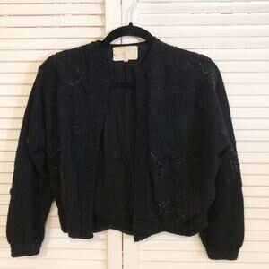 Vintage Doreen Lok Beaded Cashmere Sweater
